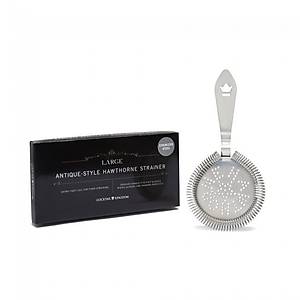 Large Antique-Style Hawthorne Strainer - Stainless Steel