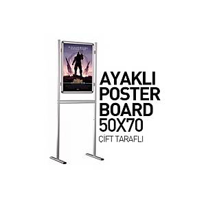 Ayakl� Poster Pano 50X70 �ift Taraf