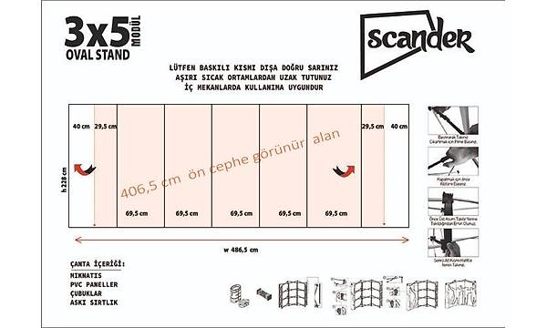 3X5 Oval �r�mcek Stand