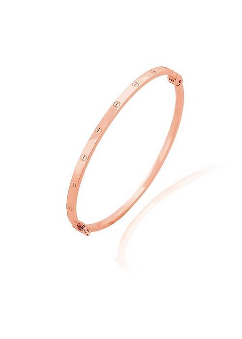 Cartier Model Bilezik Rose Rengi Kadın Gümüş Bilezik 925 Ayar BLK-357