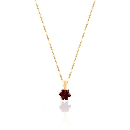Bayan Kolyesi Yakut Tal Lotus iei Kolye Rose Gm Kolye UC-446