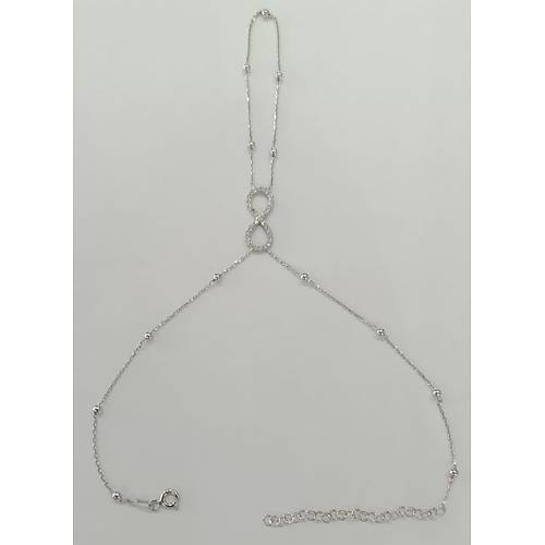 �ahmeran 925 Ayar G�m�� Zincirli �ahmeran Bileklik ELD-36