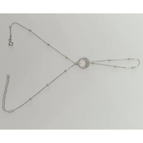 Ay Y�ld�zl� �ahmeran 925 Ayar G�m�� �ahmeran Bileklik ELD-34