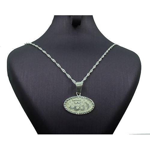ALLAH Yazl Gm Kolye 925 Ayar Kadn Tasz Model Kolye UC-182