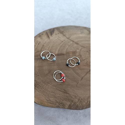 Ta�l� Halkal� K�pe 3 �ift G�m�� K�pe Ta�l� Bayan K�pesi KUPE-551