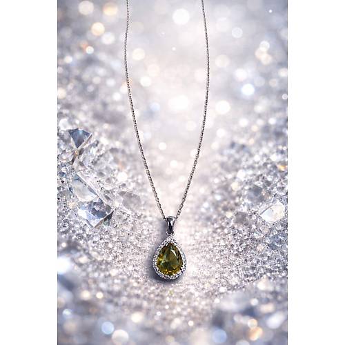 Zultanit Ta�l� Kolye Ta�� Renk De�i�tiren G�m�� Kolye Uc-569