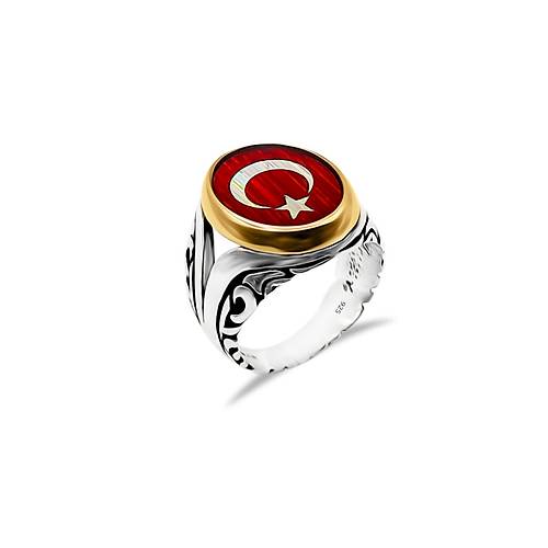 Ay Yldzl Gm Erkek Yzk Trkiye Bayrakl Otantik Yzk EYZ-48
