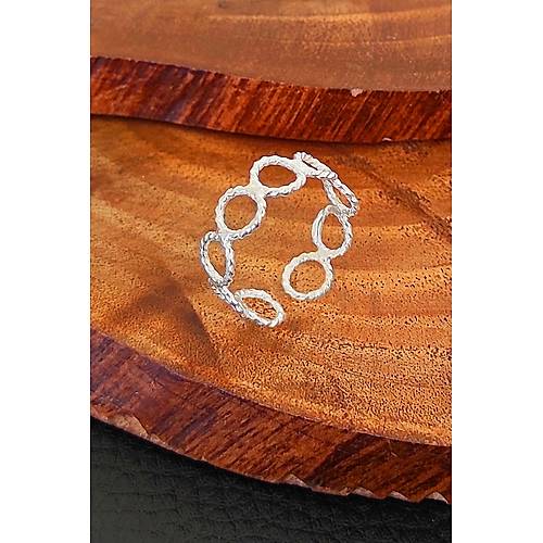 Ayarlanabilir Yüzük Telkari Gümüş El Yapımı Kadın Yüzüğü YZK-413