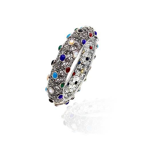 Sedef Safir Sedef Oniks Firuze Yeim Akik Tal Bilezik Modeli BLK-173
