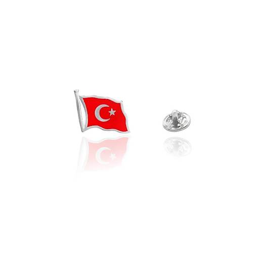 Ay Yldzl Trkiye Bayra Rozet Gm Yaka nesi Bay Bayan Model 925 Ayar TRZ-08