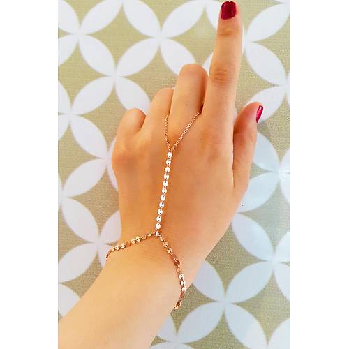 Kadn Pullu Zirkon Tal Rose 925 Ayar Gm ahmeran ELD-15