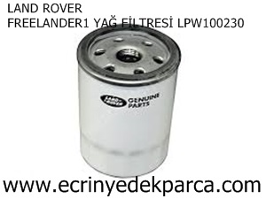 LAND ROVER FREELANDER1 YAĞ FİLTRESİ LPW100230