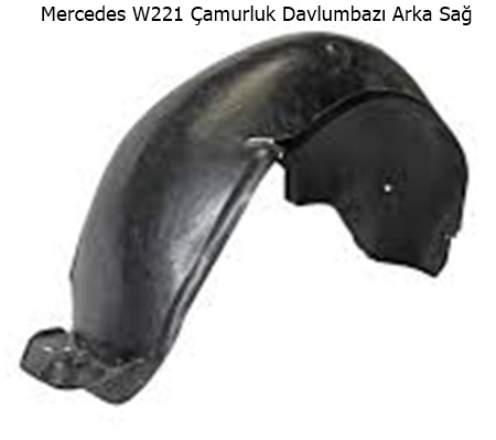 Mercedes W221 Çamurluk Davlumbazı Arka Sağ
