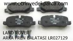LAND ROVER ARKA FREN BALATASI LR027129