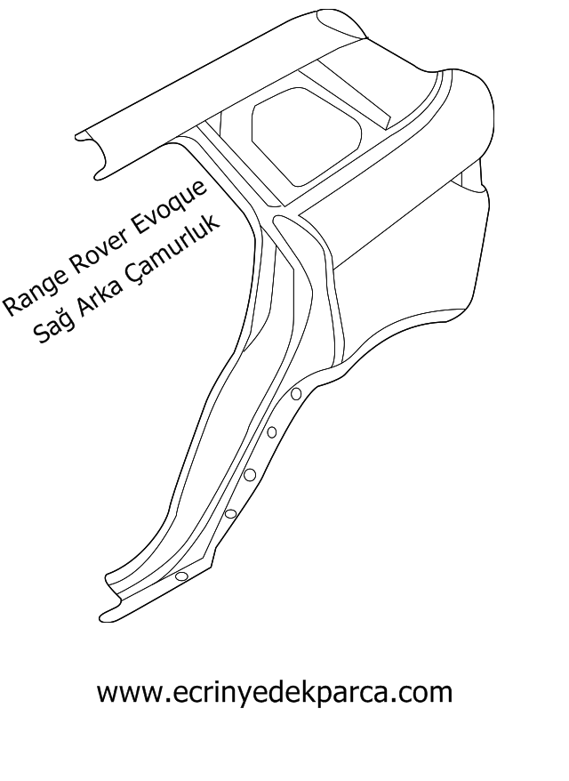Range Rover Evoque Sağ Arka Çamurluk lr028463