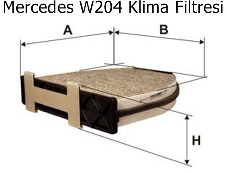 Mercedes W204 Klima Filtresi