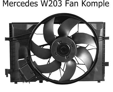 Mercedes W203 Fan Komple