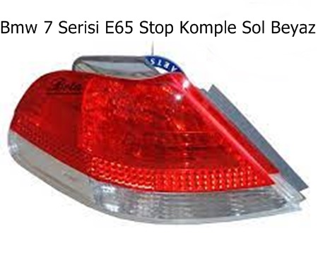 Bmw 7 Serisi E65 Stop Komple Sol Beyaz
