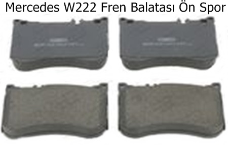 Mercedes W222 Fren Balatası Ön Spor