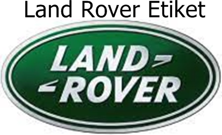 Land Rover Etiket