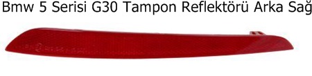 Bmw 5 Serisi G30 Tampon Reflektörü Arka Sağ