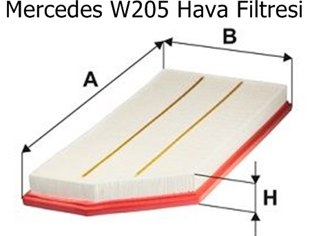 Mercedes W205 Hava Filtresi