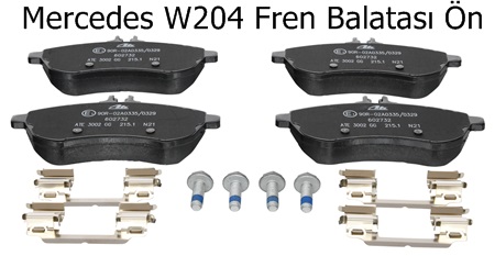 Mercedes W204 Fren Balatası Ön