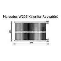 Mercedes W205 Kalorifer Radyatörü