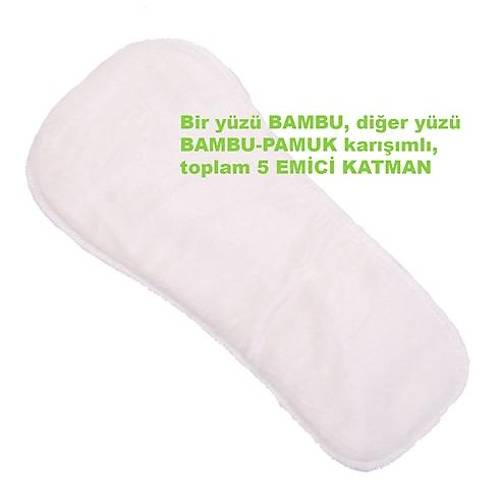 Bambu ift Tarafl Emici Ped