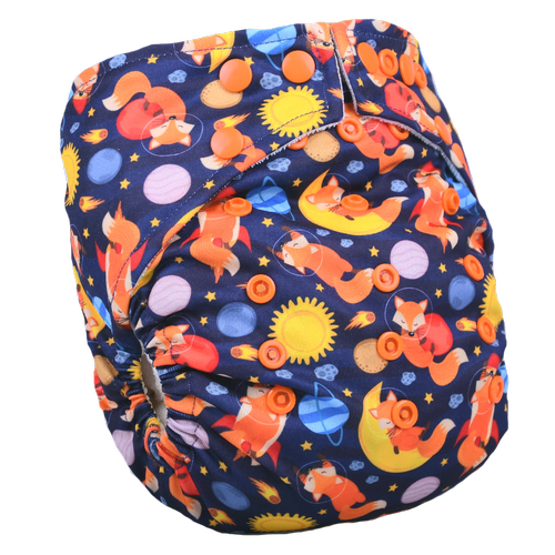 Cepli Tek Beden Bambu Y�kanabilir Bebek Bezi G�vdesi ASTRONOT T�LK�