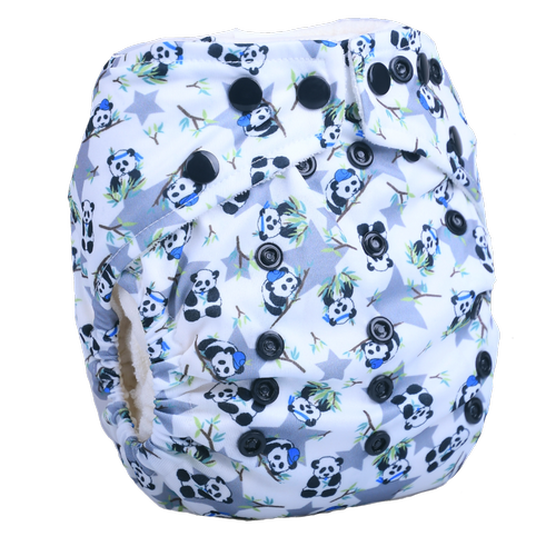 Cepli Tek Beden Bambu Y�kanabilir Bebek Bezi G�vdesi PANDA