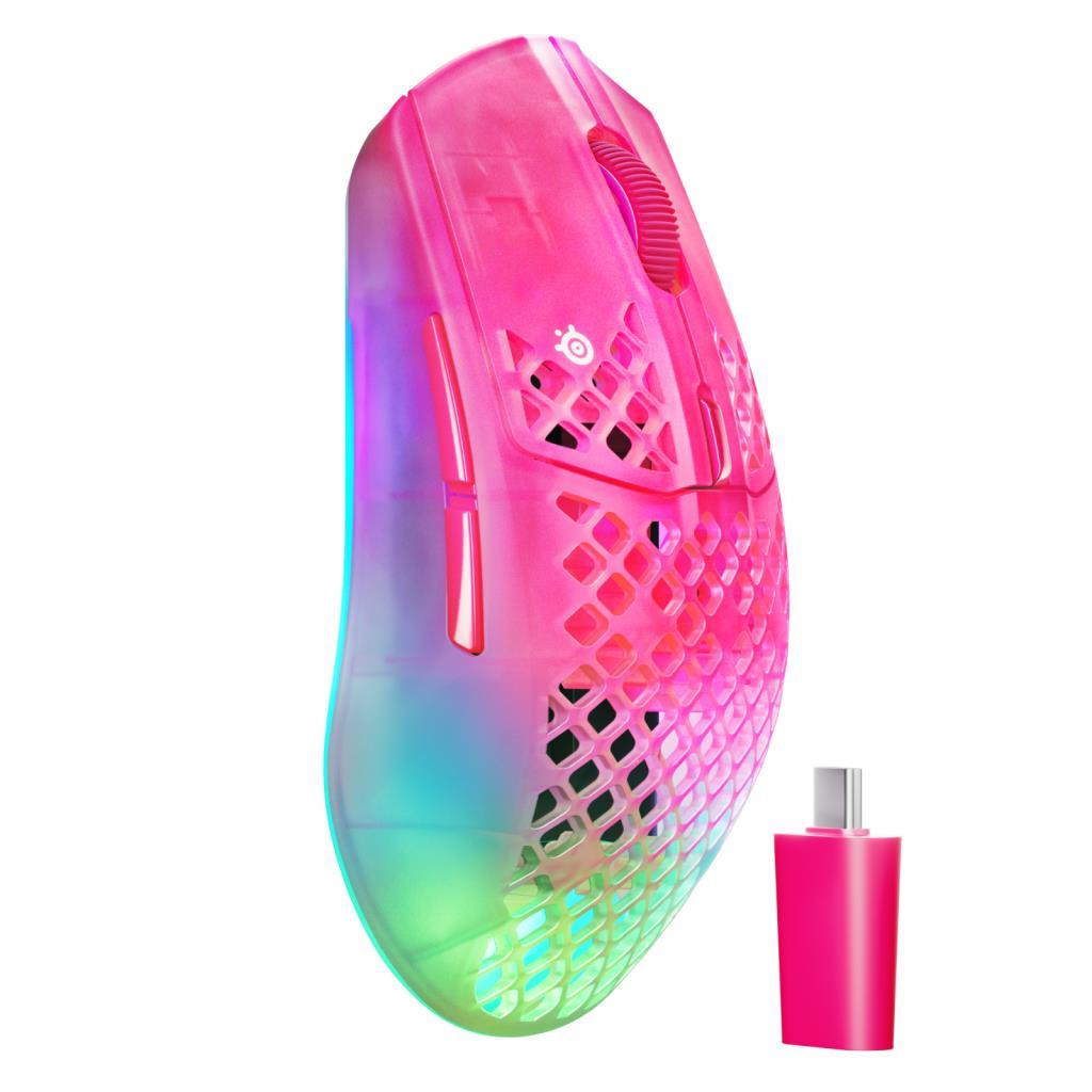 Steelseries Aerox 3 Wireless Gen 2 - Magenta  Haze 4K Kablosuz Gaming Mouse