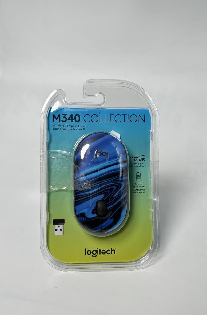 Logitech M340 Wireless Mouse Blue Galaxy (OUTLET)
