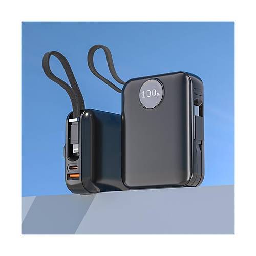 Dexim 10.000 Mah 45W Lightning Type-C Kablolu H�zl� Ta��nabilir G�� Kayna�� �arj Cihaz� DCA0070