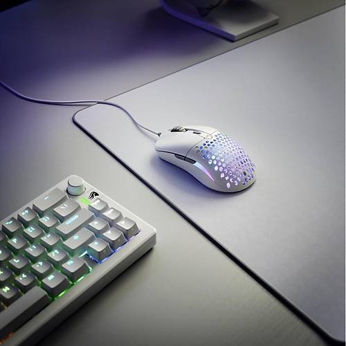 Glorious Model O Eternal RGB Kablolu 12000 DPI Gaming Mouse - Mat Beyaz