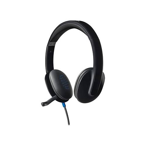Logitech H540 USB Grlt nleyici Mikrofonlu Kablolu Kulaklk - Siyah