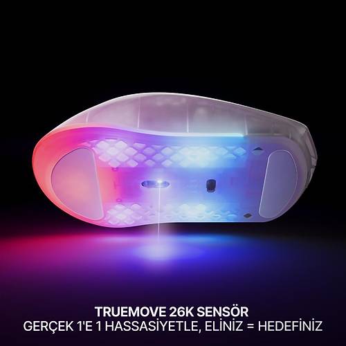 Steelseries Aerox 3 Wireless Gen 2 - Ghost 4K Kablosuz Gaming Mouse