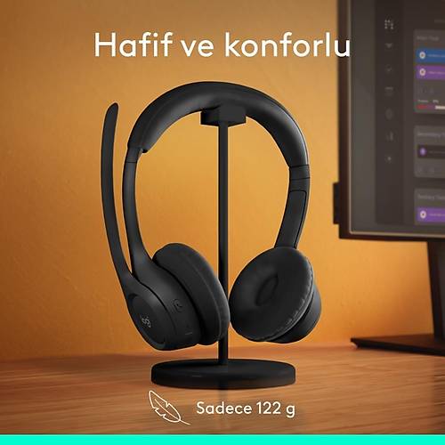 Logitech Zone 300 Grlt nleyici Mikrofonlu Kablosuz Bluetooth Kulaklk - Siyah