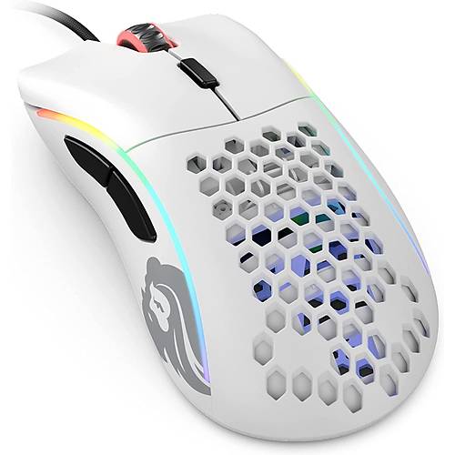 Glorious Model D Kablolu Mat Beyaz RGB Oyuncu Mouse 69Gr