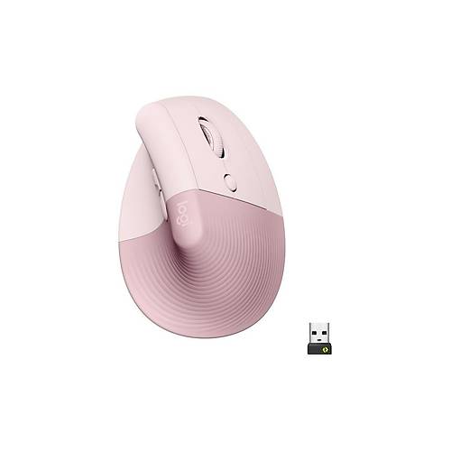 Logitech Lift Sessiz Kablosuz Ergonomik Dikey Mouse Pembe