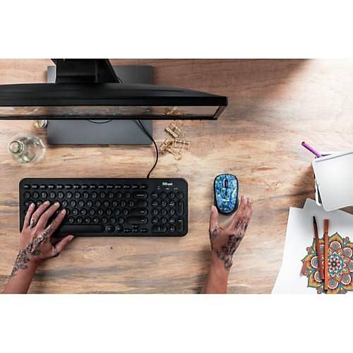 Trust 23388 YVI Wireless Mouse Peacock