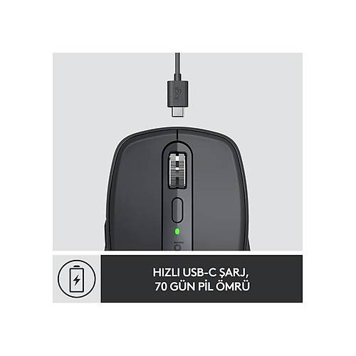 Logitech MX Anywhere 3S Kompakt Kablosuz Lazer Mouse