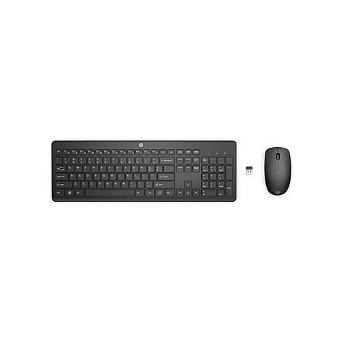 Hp 18H24AA 230 Kablosuz Klavye & Mouse Kombo Set - Siyah T�rk�e (OUTLET)