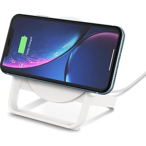 Belkin Boostcharge 10W Kablosuz arj Stand - Beyaz