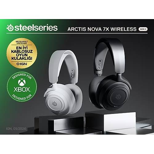 Steelseries Arctis Nova 7X Gen2 Kablosuz Siyah Gaming Kulakl�k