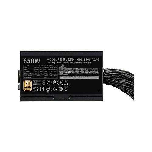 Cooler Master Mwe Gold V3 850 MPE-8506-ACAG-B 850W Atx 3.1 Pc�-E 5.0 80+ Gold 120MM Fan Power Supply