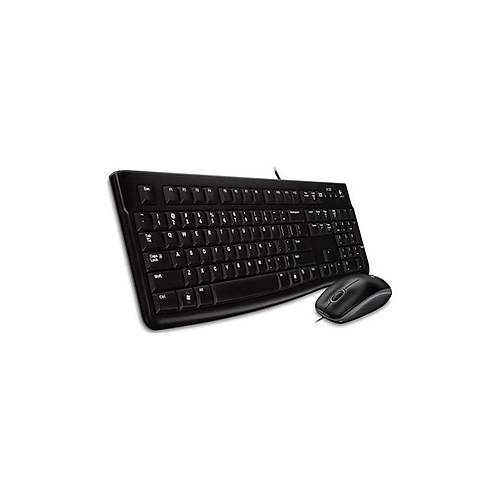 Logitech MK120 Kablolu Q �ngilizce Siyah Klavye Mouse Set (OUTLET)
