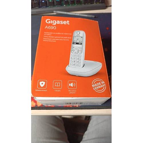 Gigaset A690 Handsfree Dect Telsiz Telefon Beyaz (OUTLET)