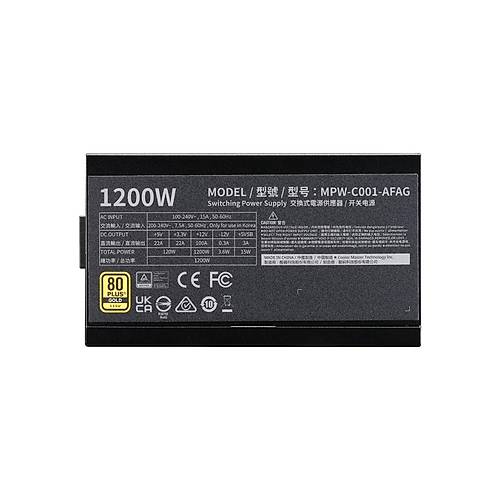Cooler Master Elite Gold MPW-C001-AFAG-BEU 1200W Atx 3.1 Pc�e-E 5.1 80+ Gold Full Mod�ler Power Supply