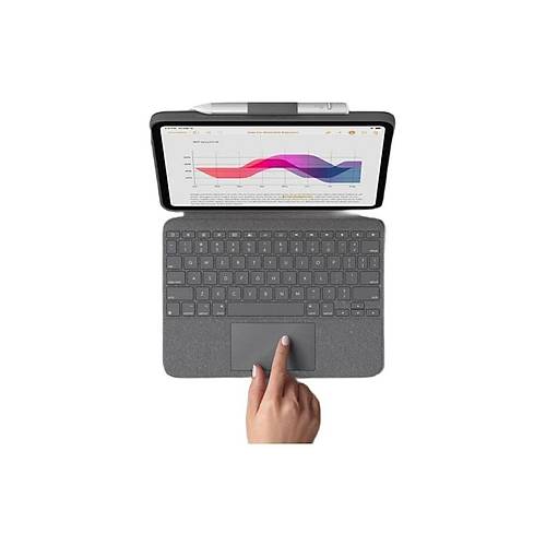 Logitech Combo Touch iPad 10. Nesil ile Uyumlu Klavyeli Tablet Klf